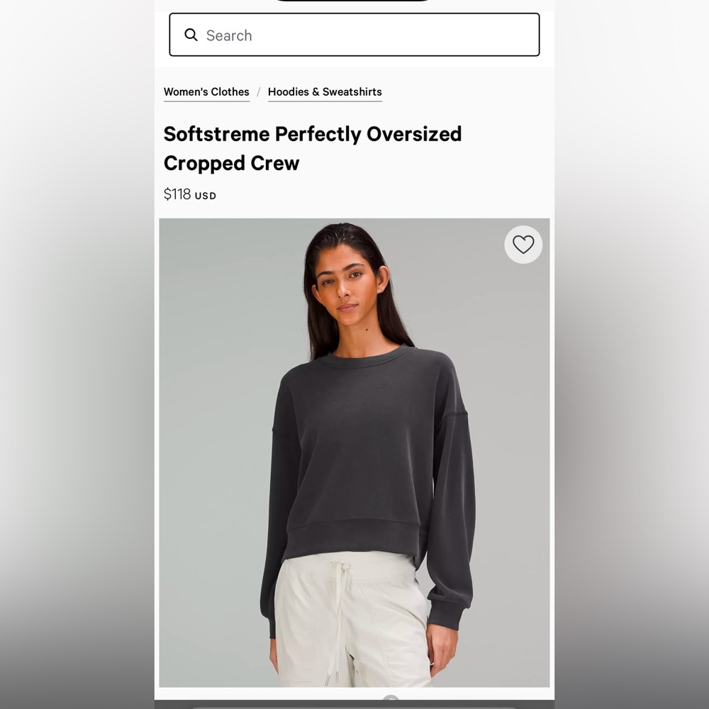 Lululemon Oversized Cropped Sweater!